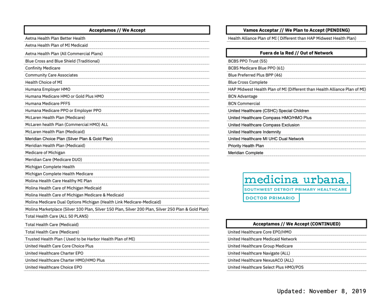 Medicina Urbana - Insurance List Updated 11-8-19 .png
